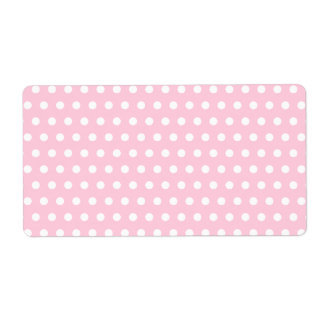 Pink and White Polka Dot Pattern. Spotty.