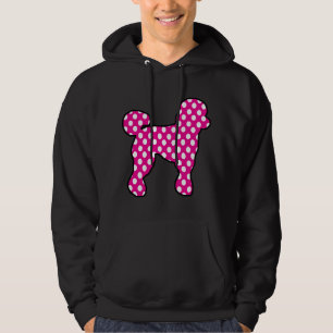 Pink And White Polka Dot Poodle For 50s Sock Hop D Hoodie