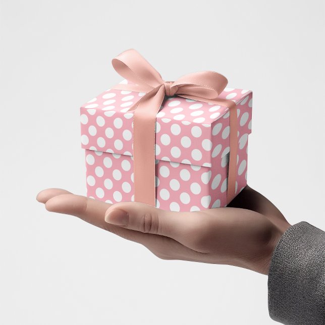 Pink and White Polka Dot Wrapping Paper (Pink and White Polka Dot Wrapping Paper)