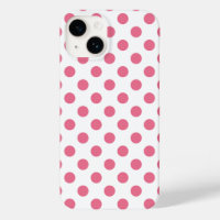 Pink and white polka dots