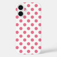 Pink and white polka dots