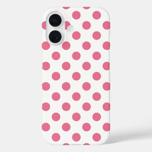 Pink and white polka dots Case-Mate iPhone case (Back)