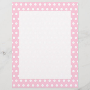 Pink and White Polka Dots Pattern.