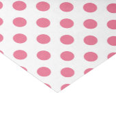 Pink and white polka dots tissue paper (Corner)
