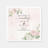 Pink and White Rose Dusky Blooms Pink Background