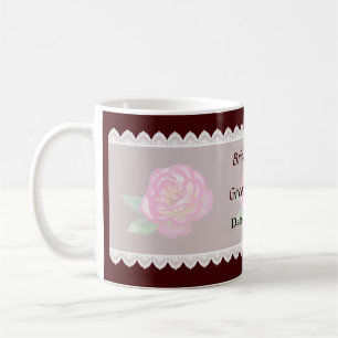 Pink and White Rose Wedding Favours Coffee Mug