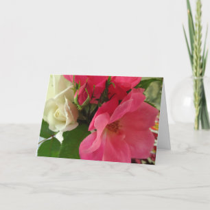 "Pink and White Roses" Happy Mother's Day card