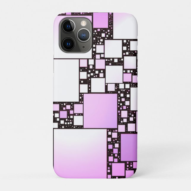 Pink and White Square Dancing iPhone/iPad Case (Back)