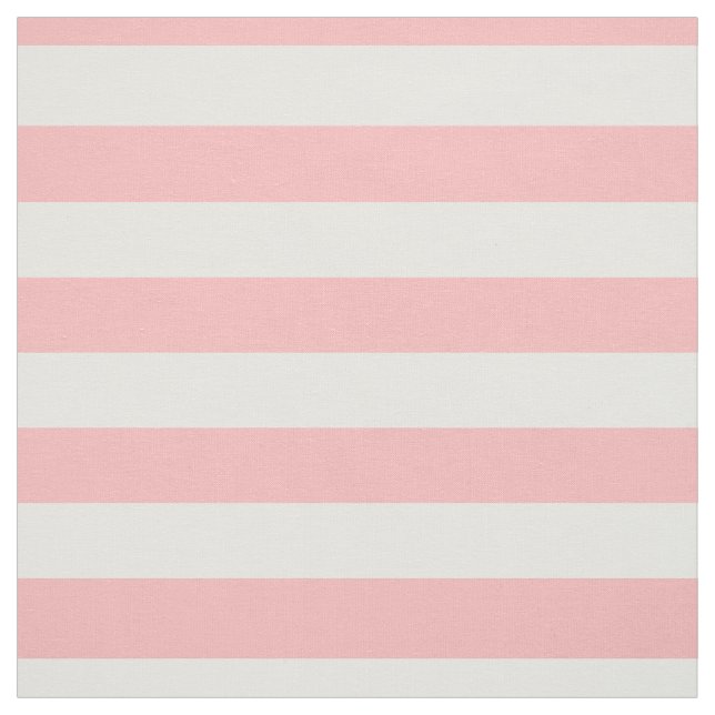 Pink and White Stripe Pattern Fabric (Swatch)