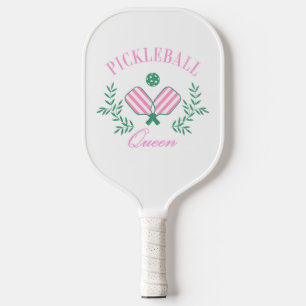 Pink and White Striped Pickleball Queen Pickleball Paddle