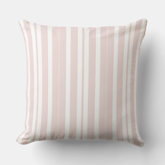 pink and white stripes cushion (Front)
