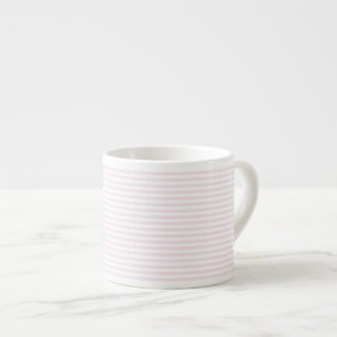 Pink and white stripes - Espresso Mug