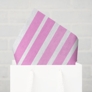 Pink and White Stripes  Tissue Paper