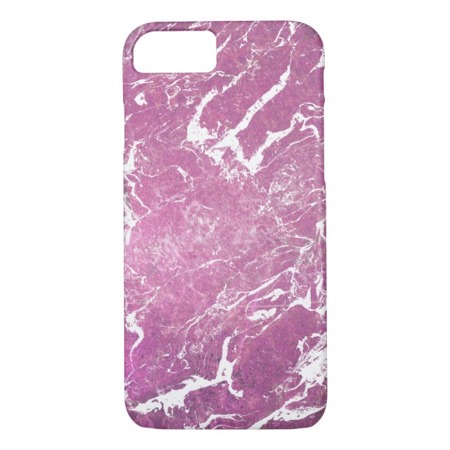 pink and white swirl marble pattern Case-Mate iPhone case (Back)