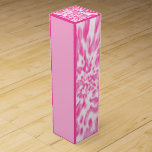 pink and white tie-dyed  wine box<br><div class="desc">pink and white tie-dyed</div>