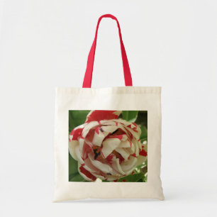Pink and White Tulip Tote Bag