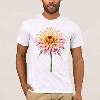 pink and yellow chrysanthemum flower T-Shirt