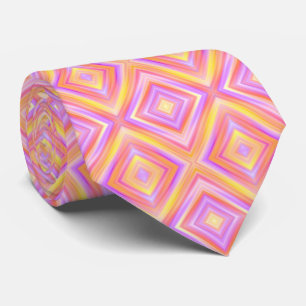 Pink and Yellow Cool Unique Pattern Tie