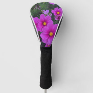 Pink and Yellow Daisy Flowers Golf Head Cover
