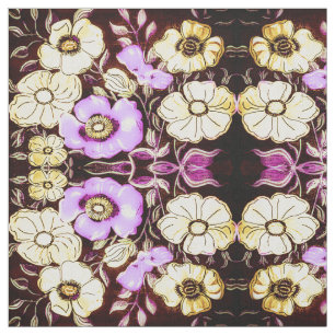 Pink and Yellow Floral Fabric