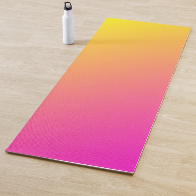 Pink and yellow gradient Yoga Mat (In Situ)