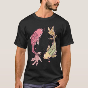 Pink and Yellow-Green Koi Fish Duo  T-Shirt