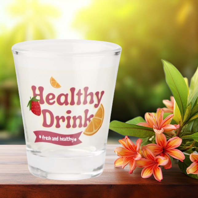 Pink and Yellow Healthy Drink Shot Glasses (Creator Uploaded)
