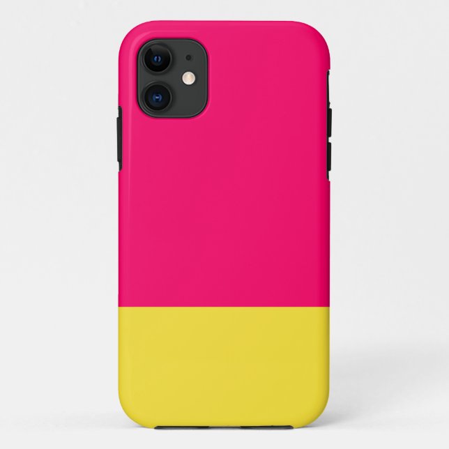Pink and yellow  iPhone case (Back)