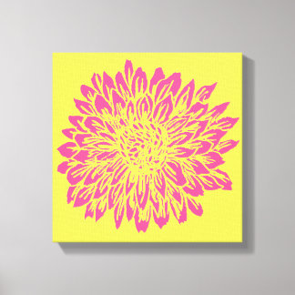 Pink and Yellow Mum Wall Decor