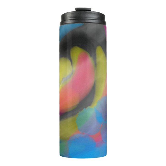 Pink and Yellow Pastel  Thermal Tumbler (Front)