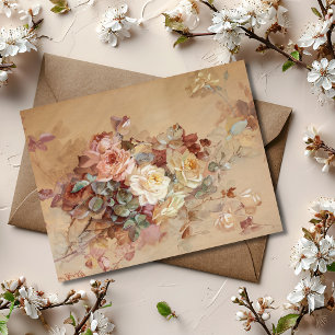 Pink and Yellow Roses – Franz Bischoff Postcard