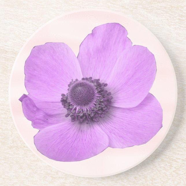 Pink Anemone Coasters (Front)