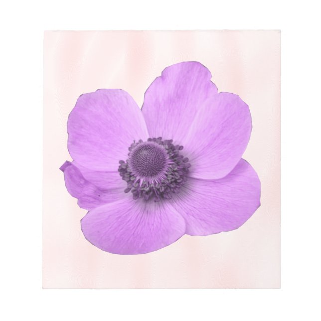 Pink Anemone Notepad (Front)