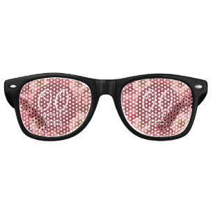 Pink Anemones Garden 30Th Birthday Custom Retro Sunglasses