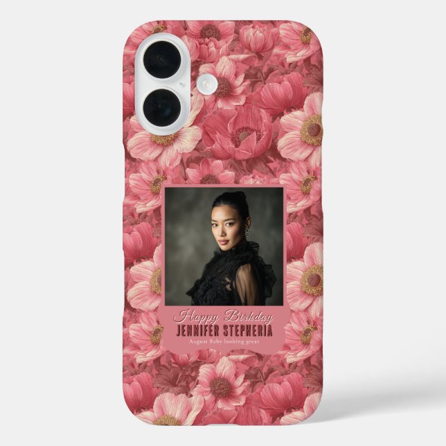 Pink Anemones Inspired Her 40Th Birthday Case-Mate iPhone Case (Back)