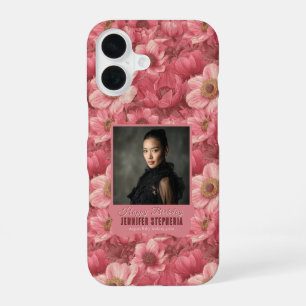 Pink Anemones Inspired Her 40Th Birthday iPhone 16 Case