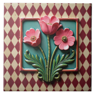 Pink Anemones of Argyle Ceramic Tile