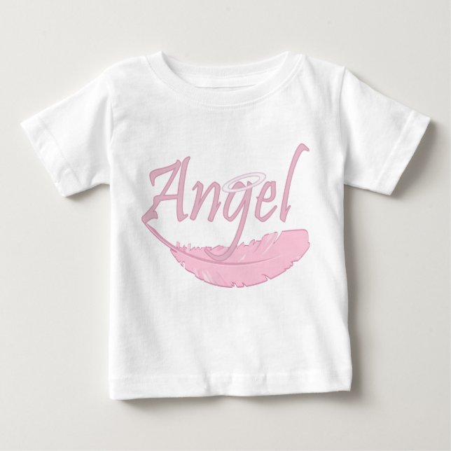 Pink Angel Baby T-Shirt (Front)