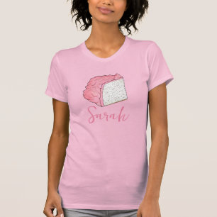 Pink Angel Food Cake Slice Baking Personalised T-Shirt