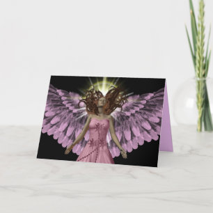 Pink Angel Greeting Card