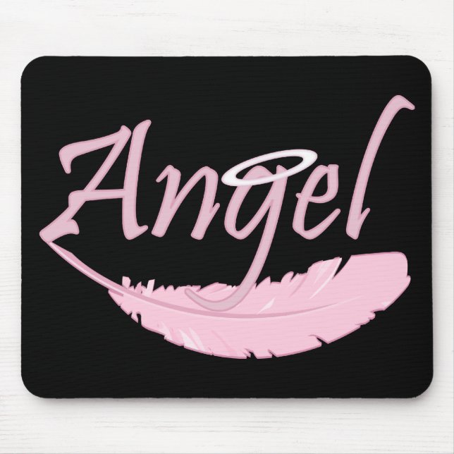 Pink Angel Mouse Pad (Front)