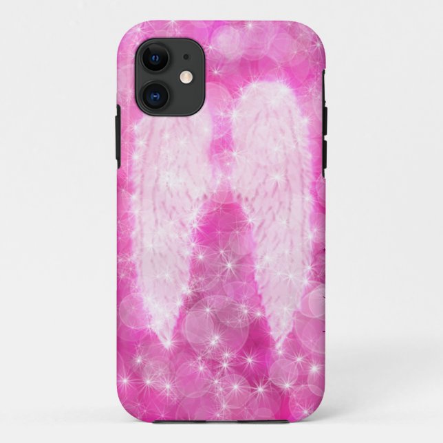 Pink Angel Wings Case-Mate iPhone Case (Back)