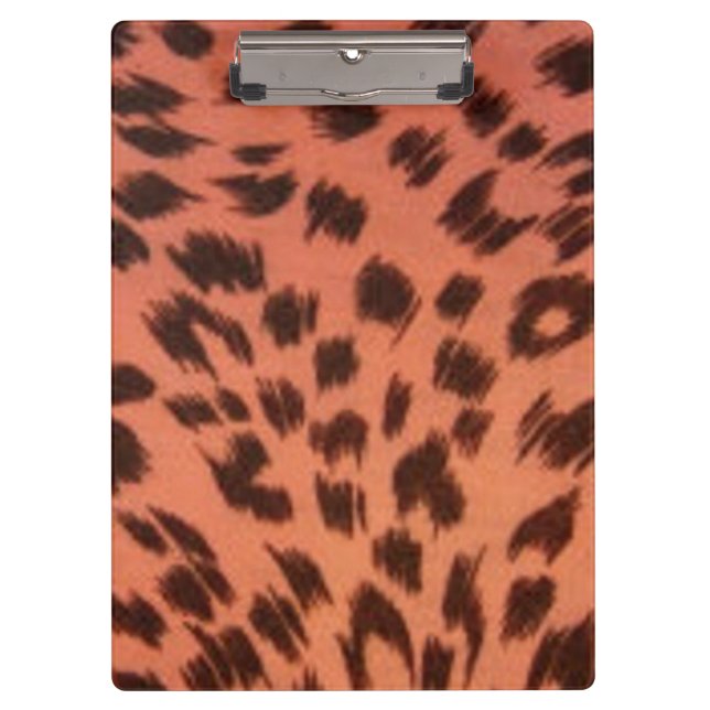 PINK ANIMAL PRINT  CLIPBOARD (Front)