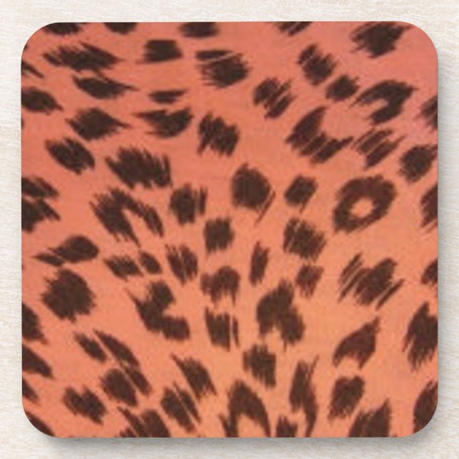 PINK ANIMAL PRINT  COASTER (Front)