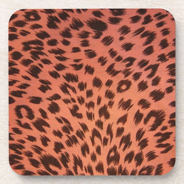 PINK ANIMAL PRINT COASTER (Front)