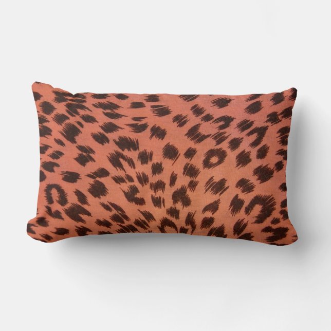 PINK ANIMAL PRINT LUMBAR CUSHION (Front)