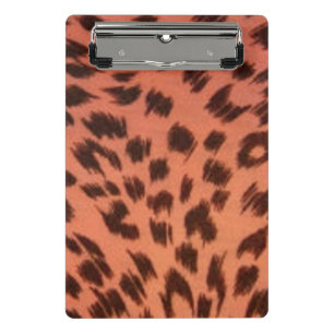 PINK ANIMAL PRINT MINI CLIPBOARD