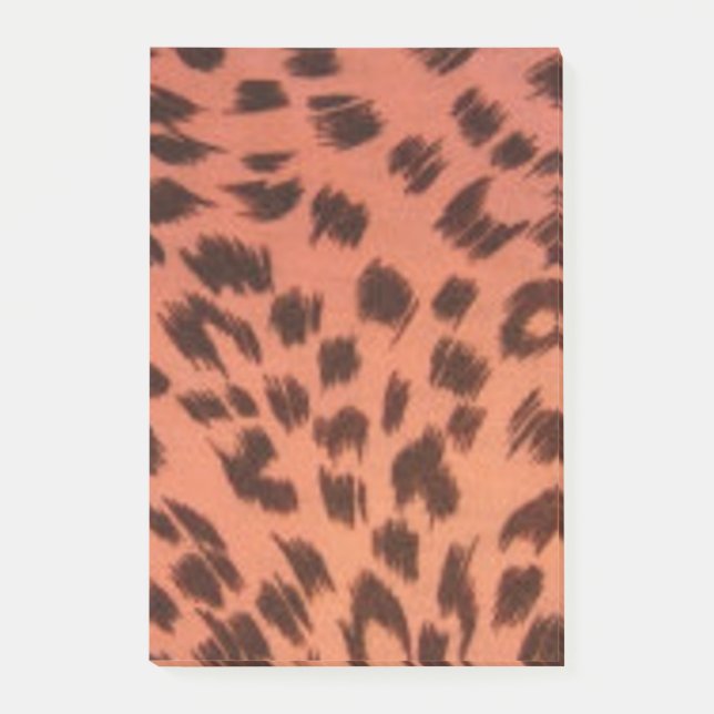 PINK ANIMAL PRINT  POST-IT NOTES (Front)