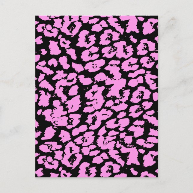 Pink Animal Spots Postcard (Front)