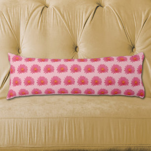 Pink Aptenia Flower Seamless on Body Pillow